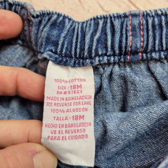 Denim skort 18mo  - Picture 3 of 5